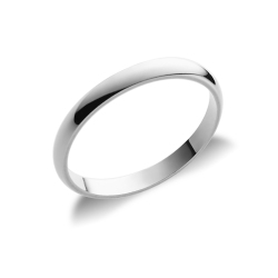 Weißgold Trauring 18kt