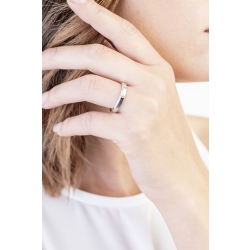 Trauring Weißgold mit Diamanten 2