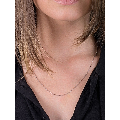 Weißgold Kette ohne Anhänger