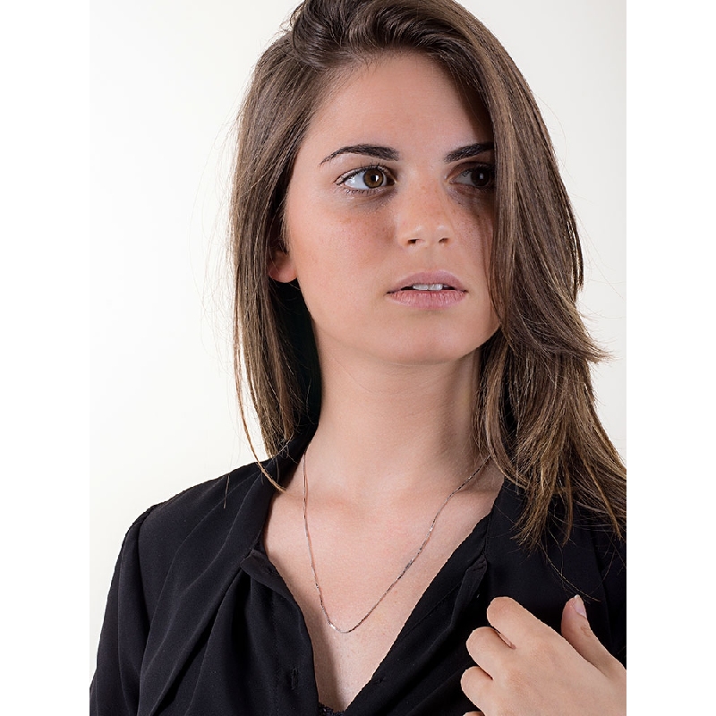 Halskette aus Weißgold 750 ohne Anhänger