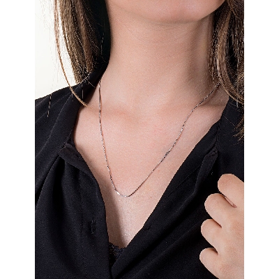 Halskette aus Weißgold 750 ohne Anhänger