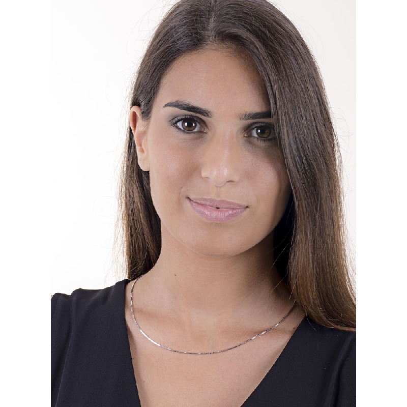 Kette ohne Anhänger Weißgold  Kette ohne Anhänger Weißgold