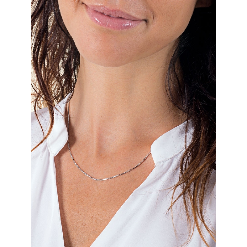 Kette ohne Anhänger Weißgold  Kette ohne Anhänger Weißgold