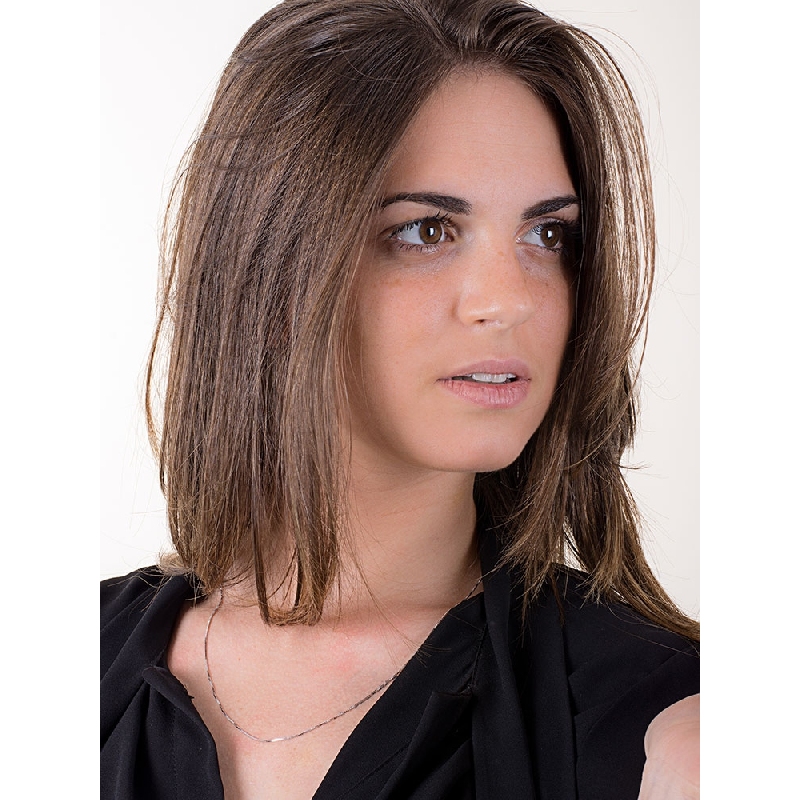 Rhodinierte 18K Weißgold Herrenkette ohne Anhänger Rhodinierte 18K Weißgold Herrenkette ohne Anhänger