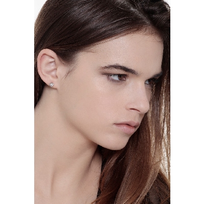 Weißgold Ohrstecker Damen mit Brillanten