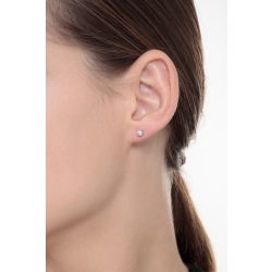 Diamant-Ohrstecker aus Weißgold 750 mit 6 Krappen 2