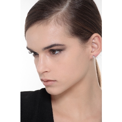 Damen Ohrstecker Weißgold mit Diamanten