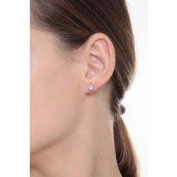 Damen Ohrstecker Weißgold mit Diamanten 2
