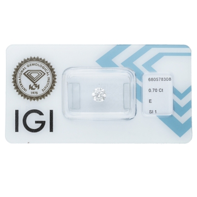 IGI-zertifizierter Diamant CT 0,70   E   SI1