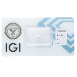 IGI-zertifizierter Diamant CT 0,31  E   SI1