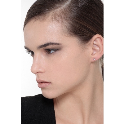 Ausgefallene Ohrstecker aus Weißgold 750 mit Brillanten