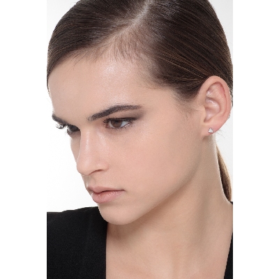 Moderne Weißgold-Ohrringe mit Diamanten
