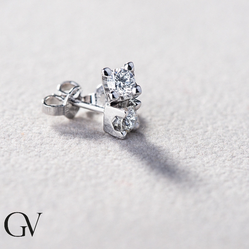 Ohrstecker Weißgold 750 Diamant Ohrstecker Weißgold 750 Diamant