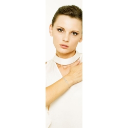 Weißgold-Armband mit Buchstaben LOVE aus Diamanten 2