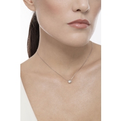 Halskette aus 18K Weißgold mit Diamant-Anhänger 2
