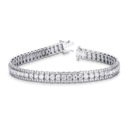 Tennisarmband Weissgold 18K mit Diamanten