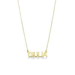 Personalisierbare Gelbgold Namenskette 3 bis 6 Buchstaben