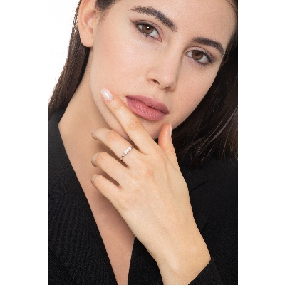 Trilogie Antragsring Weißgold 750