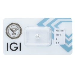 IGI-zertifizierter Diamant CT 0,53   D   SI2