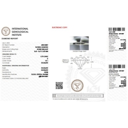 IGI-zertifizierter Diamant CT 0,70   D  VS1 2