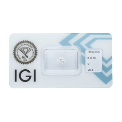 IGI-zertifizierter Diamant CT 0,50  D  VS2