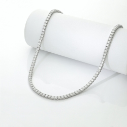 Diamant Kette Tennis Weissgold