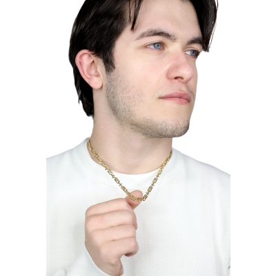 Herrenkette Gelbgold 750, 50 cm