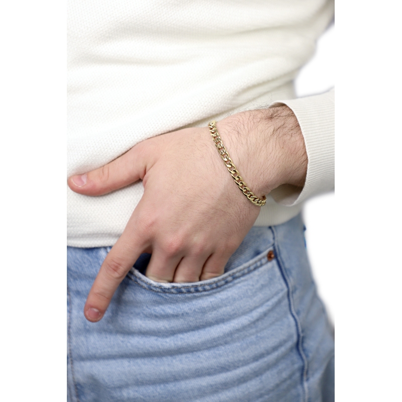 Herren Iced Out Armband Gelbgold 750 Herren Iced Out Armband Gelbgold 750