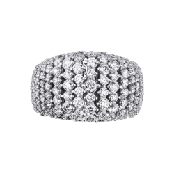 Bandring mit Diamanten aus 750er Weißgold 2