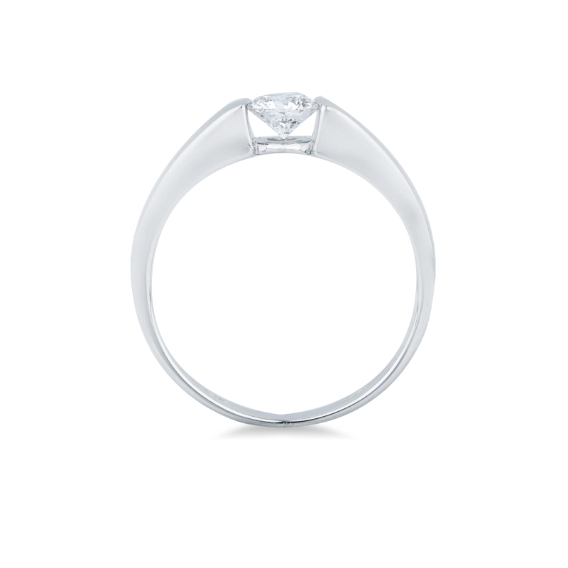 Diamantring 0.40 kt Spannfassung Weißgold 750 Diamantring 0.40 kt Spannfassung Weißgold 750