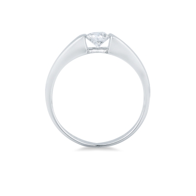 Diamantring 0.40 kt Spannfassung Weißgold 750