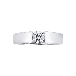 Diamantring 0.40 kt Spannfassung Weißgold 750 2