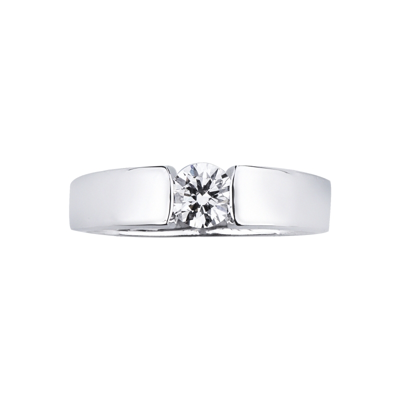 Diamantring 0.40 kt Spannfassung Weißgold 750 Diamantring 0.40 kt Spannfassung Weißgold 750