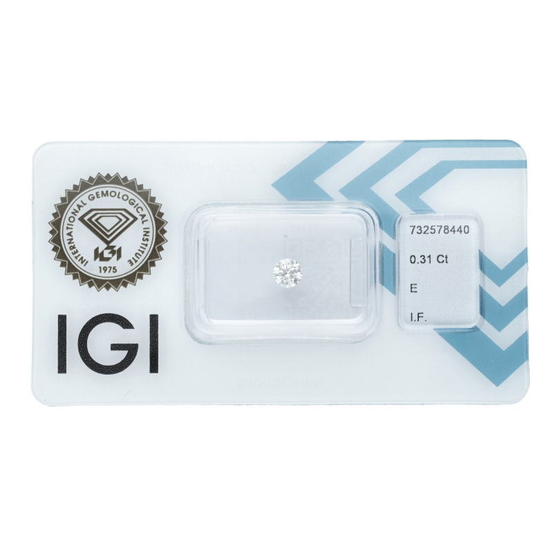 IGI-zertifizierter Diamant CT 0,31    E    IF IGI-zertifizierter Diamant CT 0,31    E    IF