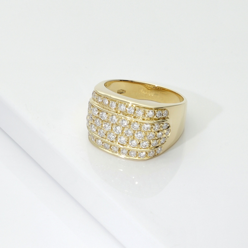 Bandring 750er Gelbgold mit Diamanten Bandring 750er Gelbgold mit Diamanten