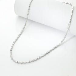 Designer Diamantkette Damen Weissgold