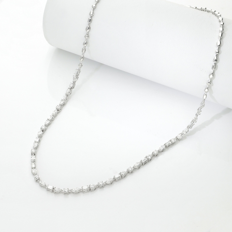 Designer Diamantkette Damen Weissgold Designer Diamantkette Damen Weissgold