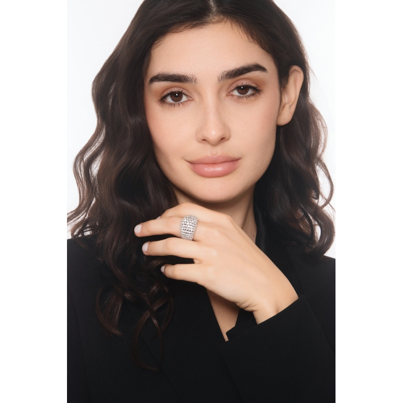 Bandring mit Diamanten aus 750er Weißgold Bandring mit Diamanten aus 750er Weißgold