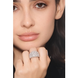 Bandring mit Diamanten aus 750er Weißgold 2