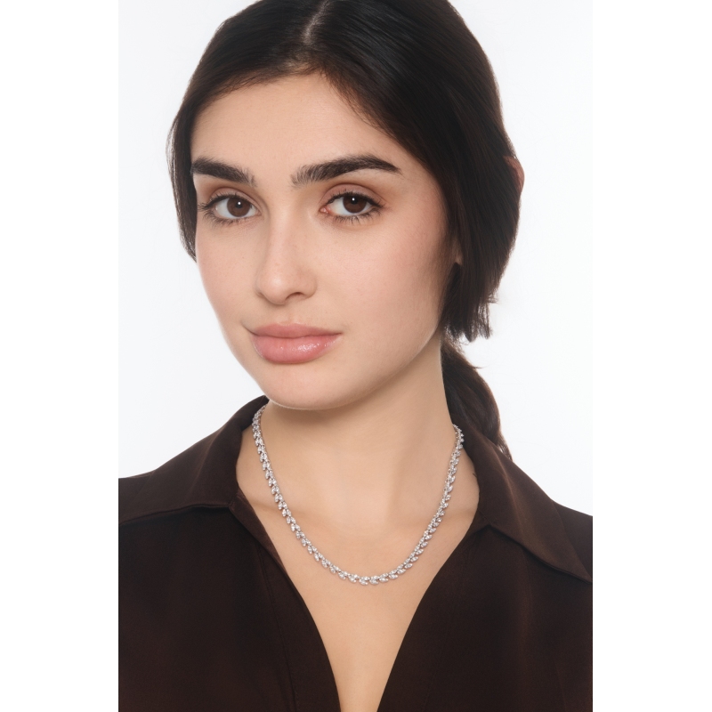 Designer Collier mit Diamanten Weißgold 750 Designer Collier mit Diamanten Weißgold 750