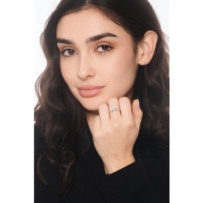 Weißgold TOI&MOI Ring mit drei Diamanten