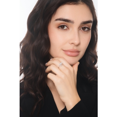 TOI&MOI Damenring mit drei Diamanten