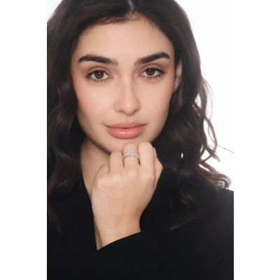 Ewigkeitsring Memoire Ring Weißgold 