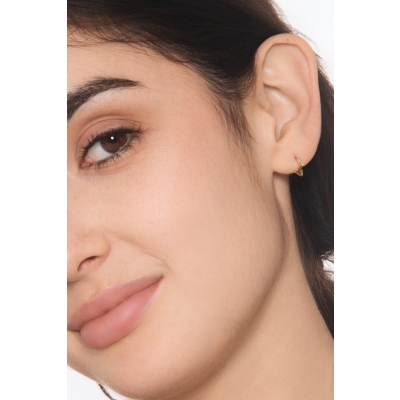 Kleine Stern Ohrringe Gelbgold 18 Karat