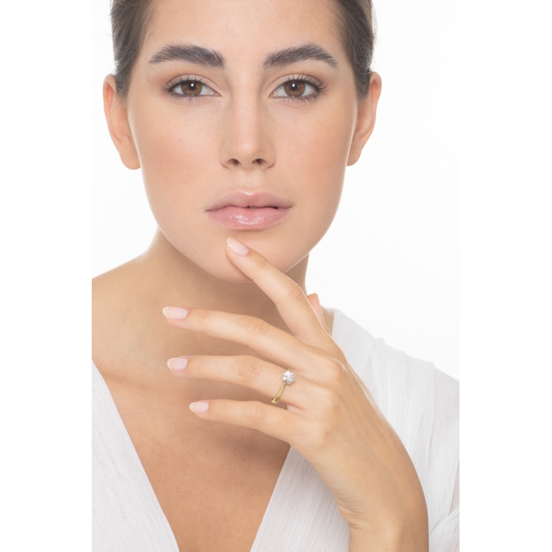 Verlobungsring mit einem IGI Diamanten 1 Karat Weissgold