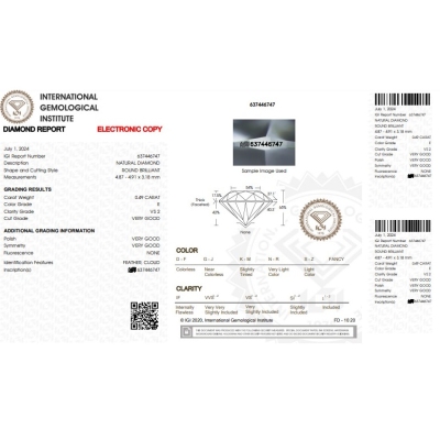 Antragsring mit einem Diamanten 0.49 Karat IGI aus 18K Weißgold