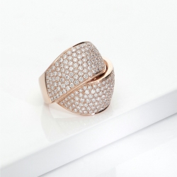Bandring Roségold 18K mit Diamanten