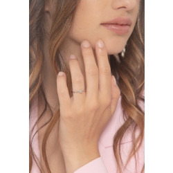 750er Weißgold Antragsring mit Diamant 0,15 kt 2