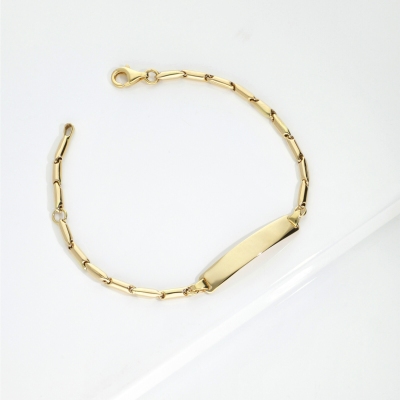 Gravierbares Armband Gelbgold Kinder 