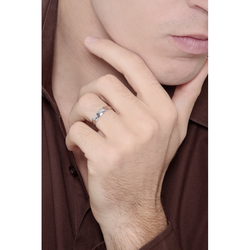 750er Weißgold Ehering 